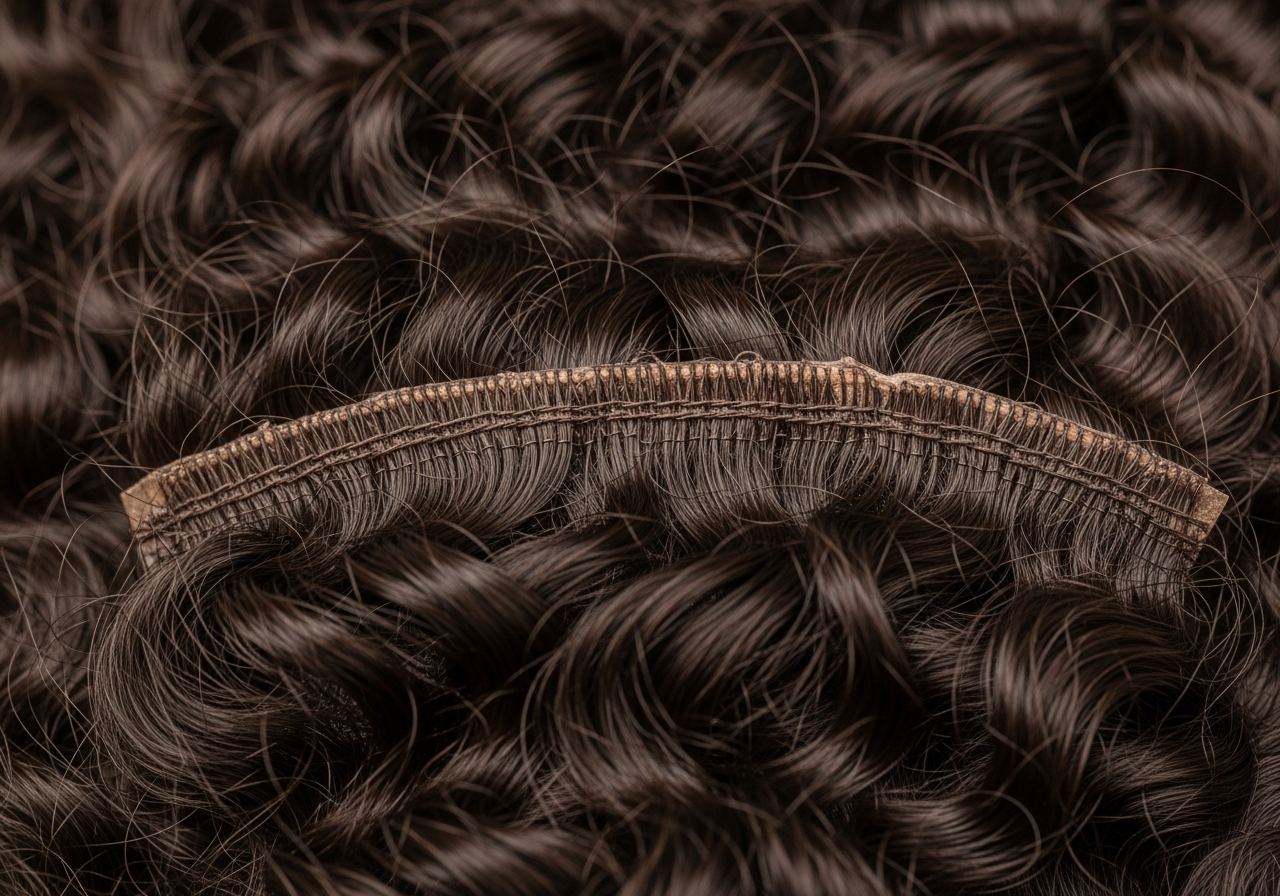 kinky curly hair extensions texture shot
